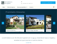 Tablet Screenshot of inmobiliariapiriapolis.com
